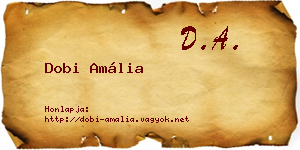 Dobi Amália névjegykártya